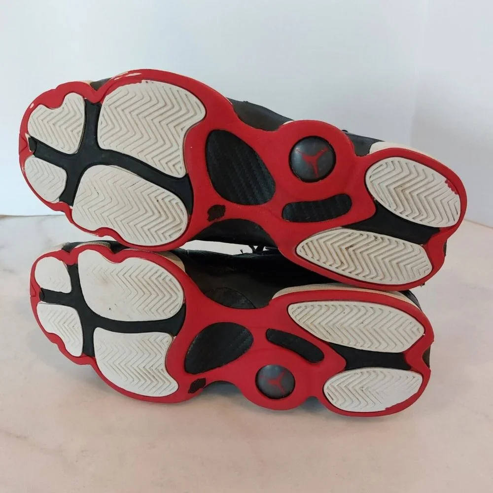 Nike Air Jordan‎ 6 Rings 323419-063 Basketball Black Red White Size 7Y